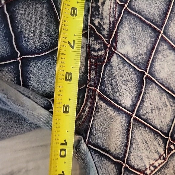 Hummer Body Colour Jeans Womens 30 Blue Wide Leg Baggy Washed - Picture 10 of 11